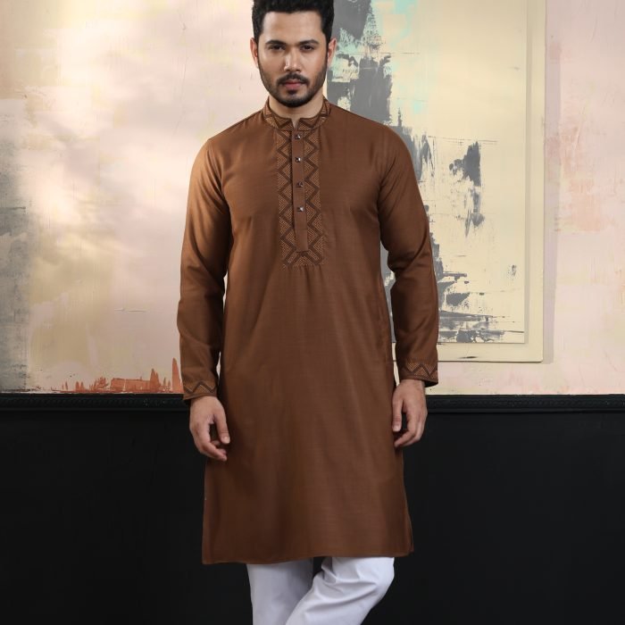 Exquisite Embroidery Work Panjabi. RR-406