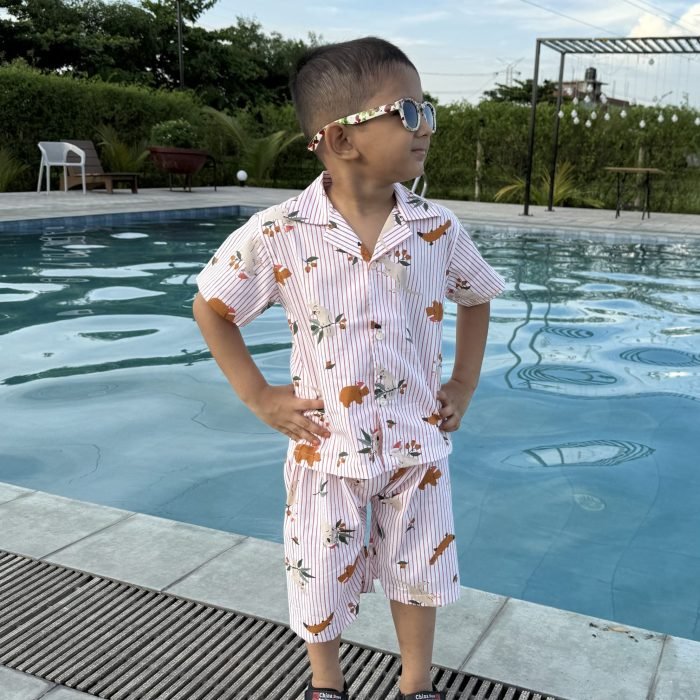 Boys Cuban Shirt & Pant Set. DKS-07